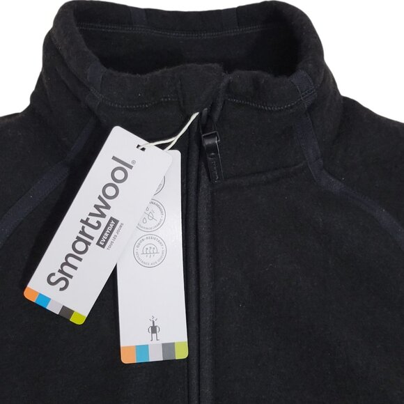 Smartwool Hudson Trail Jacket Women Sz Small Fleece Full Zip Pockets Merino Wool - Picture 2 of 15